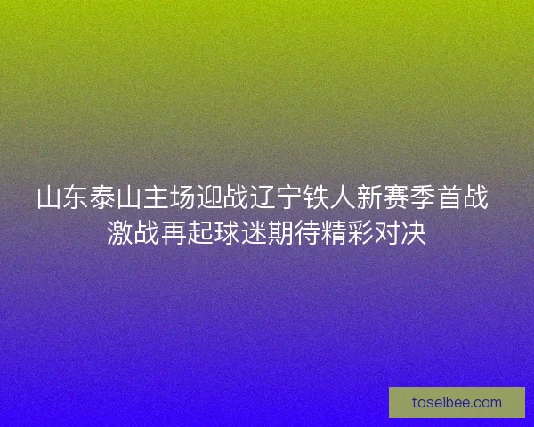 山东泰山主场迎战辽宁铁人新赛季首战 激战再起球迷期待精彩对决